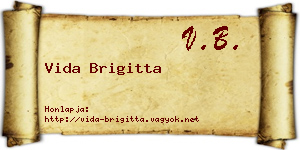 Vida Brigitta névjegykártya